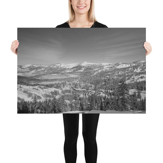Brighton Ski Resort Poster - Picturesque Utah Winter Wonderland for Snow Sports Enthusiasts